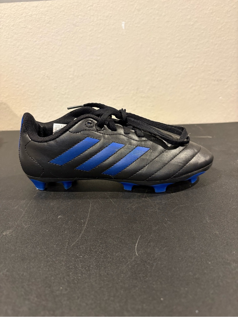 Adidas Goletto VIII FG Black Blue Athletic Soccer Cleats GX6906 Youth Size 3Y - Picture 2 of 11